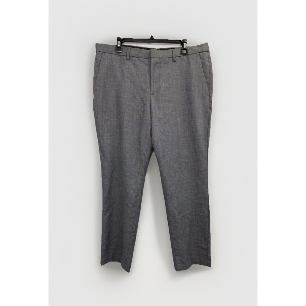 Express Innovator Mens Size 36/30 Gray Wool Blend Dress Suit Slim Fit Pants